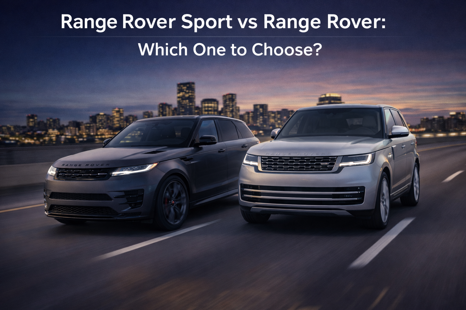 Range Rover Sport vs Range Rover
